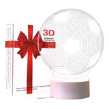 Lámpara 3d Diseño Pelota De Fútbol Decoración Creativa