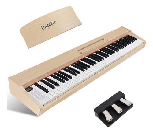 Lucprixe Piano De Teclado De 88 Teclas Con Teclas Semi-pesad