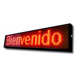 Letrero Luminoso De 100x20 Programable Rojo Por Via Wifi