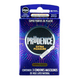 Prudence Extra Pleasure Caja Con 3 Condones Masculinos De Hu