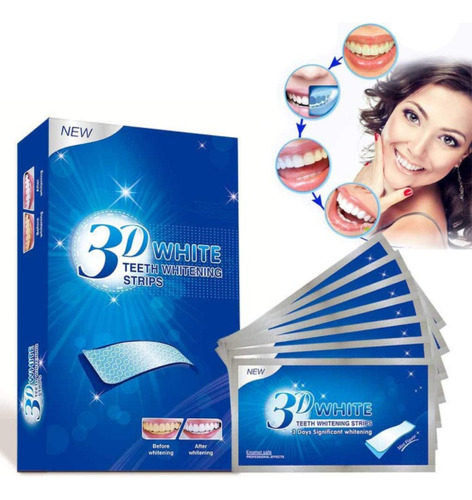 Tiras Blanqueadoras Dentales Oral-b 3d-blancas Whitestrips