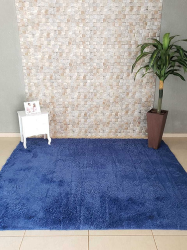 Tapete 1,5x2 Fine Tex Peludo Pelo Alto Luxo Promoção