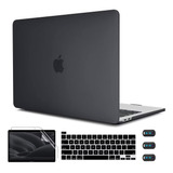 Cissook Carcasa Rigida Negra Mate Compatible Con Macbook Pro