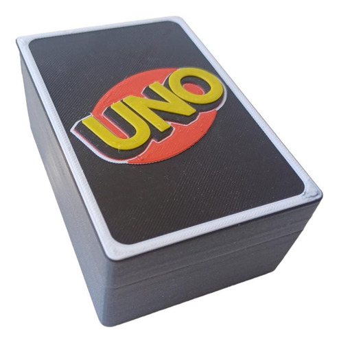 Caja Cartas Uno, Dos, Tres. Deckbox Organizador Impresion 3d