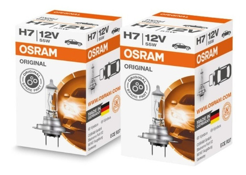 Bombillos Osram X2 Estándar Carro H7  12v 55w  Px26d