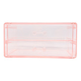 Miniso Caja De Almacenamiento Con Cajón Plástico Coral 18.8x