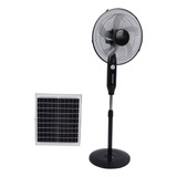 Ventilador De Pie Solar De 16 Pulgadas, 2 Usos, Eléctrico, O