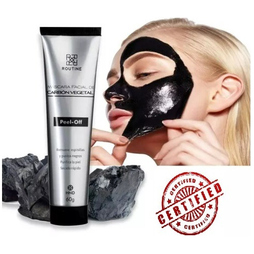 Mascarilla Facial Carbón Activo/ Puntos Negros Premium Hnd 