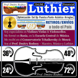 Violoncello Reparación Afinación Luthier Prof. Dmitry Rodnoy