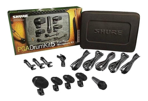 Micrófonos Para Batería De 5 Piezas Shure Pgadrumkit5