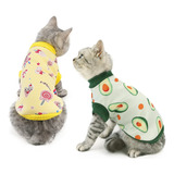 Ropa Para Mascotas, Paquete De 2 Suéteres Para Gatos, Ropa.