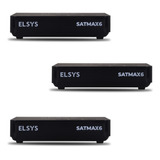 Kit 3 Receptores Satmax 6 100% Digital Via Satelite - Elsys
