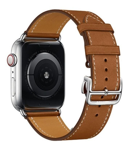 Pulseira Couro St Para Apple Watch 42mm 44mm 45mm 49mm Ultra