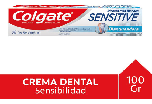 Crema Dental Colgate Sensitive Blanqueadora X 100 Gr