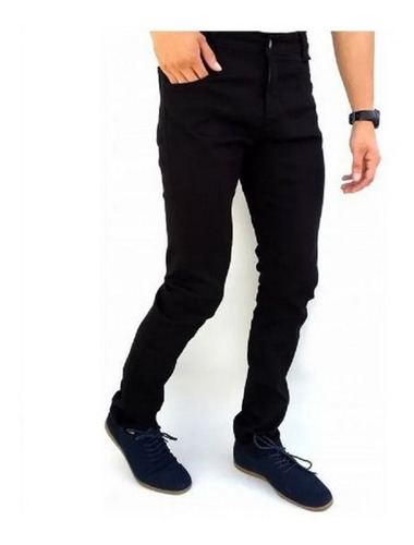 Calça Jeans Masculina Sarja Com Lycra Plus Size Full