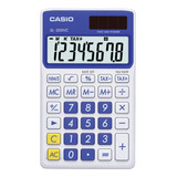 Calculadora Solar Wallet Casio Sl300vcbesih 8 Dígitos Azul