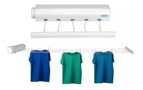 Tender Para Ropa Plegable De Pared 5 Sogas Retractil 3.75m!!