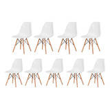 Silla Eames Moderna 9pz Minimalista Para Comedor Y Oficina