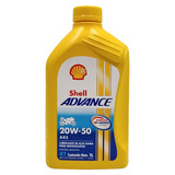 Aceite  Shell Mineral Advance Ax5 20w 50 4t 1l Um