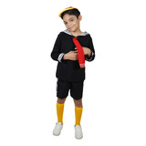 Disfraz Quico Kiko De El Chavo Del 8 Con Gorro Corbata Y Calcetas Infantil Niño