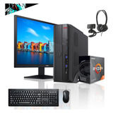 Pc Oficina Slim + Monitor 22 + Perif: Ryzen 3200g 8gb 500gb