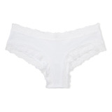 Victoria's Secret Cotton Cheeky Panty Blanco Xl