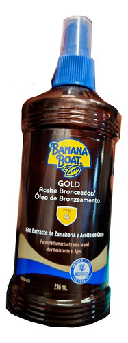 Aceite Bronceador Gold Fps4 236ml Banana Boat