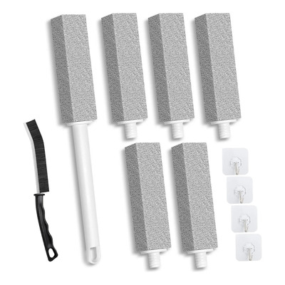 6pcs Limpieza Inodoro De Baño Cepillo Piedra Pómez +4 Gancho | MercadoLibre