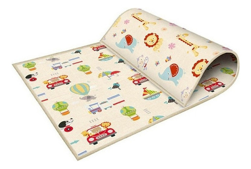 Baby Play Mat Colchoneta Plegable Para Gatear Bebé Rever [u]