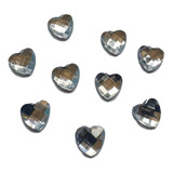 Gema Cristal Corazon 14mm Hotfix Piedra 50u Strass Termoadhesivo!