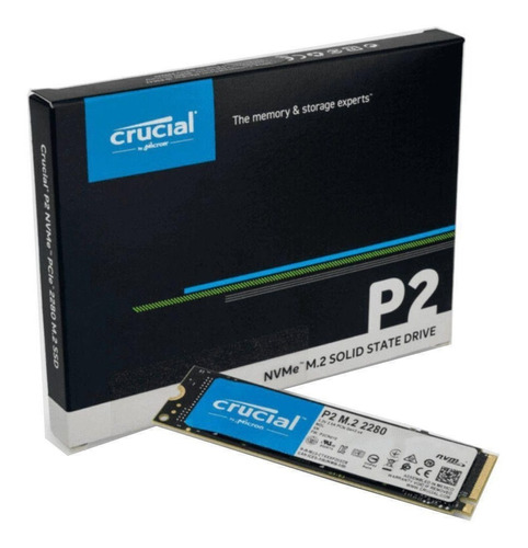 Hd Disco Sólido Interno Crucial Pcie Nvme Ct1000p2ssd8 1tb