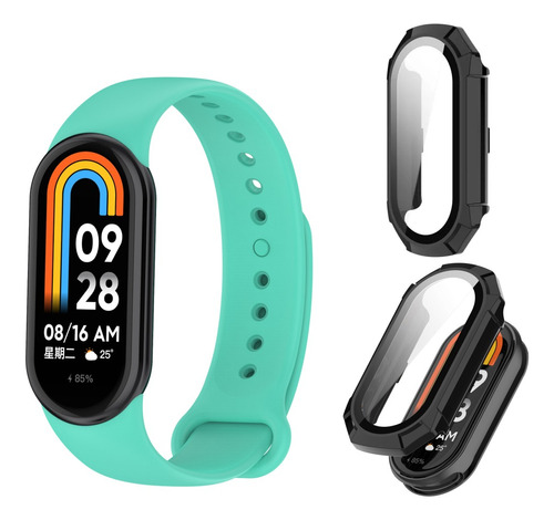 Pulsera Repuesto Para Xiaomi Mi Band 8 + Funda Negra Especia