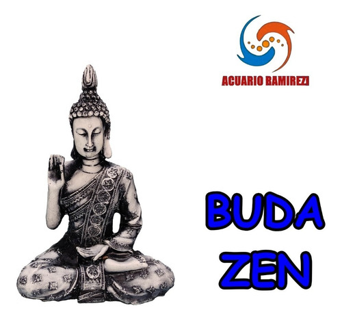 Adorno Para Acuario De Resina Buda Zen #243