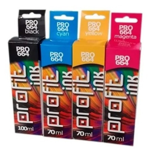 Kit 4 Tintas Epson Profit L395 L375 L455 L365 L355 