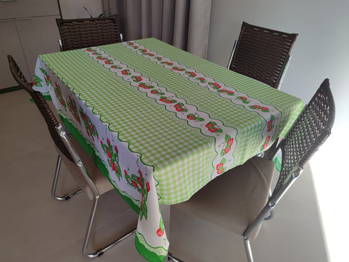 Toalha De Mesa Oxford Para Mesa De 8 Lugares 2,50m X 1,40m