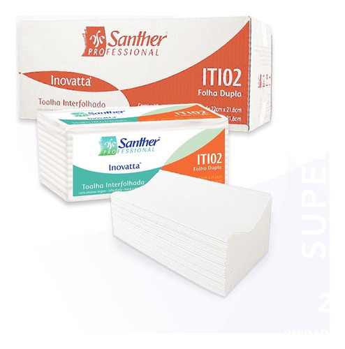 Papel Toalha Interfolhas Santher Professional Folha Dupla