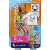 Muñeca Escaladora Deportiva Barbie De Los Juegos Olímpicos D