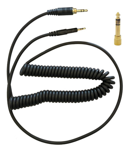 Audio Technica Cable Ath M40x M50x Espiralado Con Adaptador