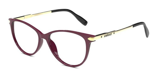 Armação Oculos Grau Colcci Sofia C6124c2653 Bordo Brilho Dou