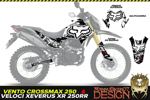 Stickers Dm250 Crossmax Calcas Vinil Laminado Glossy +regalo