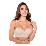 Brasier Strapless Ann Chery Espalda Ancha Copa Prehormada