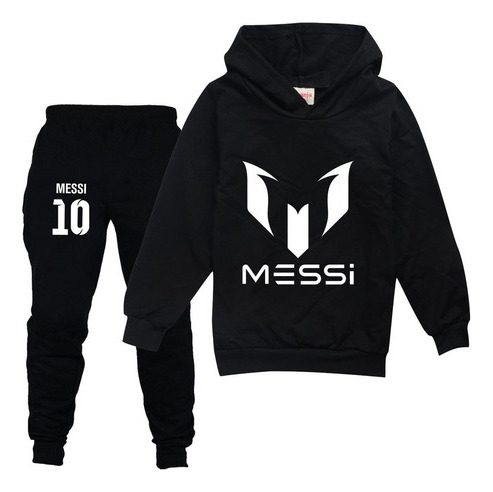 Conjunto De Chándal Con Capucha Y Pantalones Messi [u]