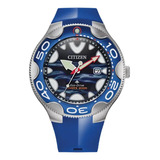 Reloj Citizen Promaster Prof Orca Eco Drive Bn0238-02l Color De La Correa Azul Color Del Bisel Azul