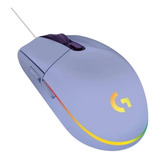 Mouse Gamer G203 Logitech Lightsync G Series Lila Juego 