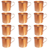 Kit 20 Canecas Moscow Mule Alumínio Cor Cobre 350ml Redar