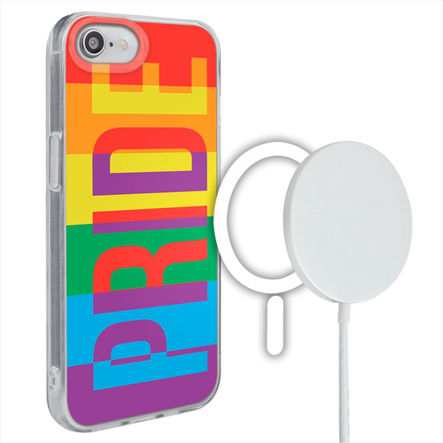 Funda Para iPhone Magsafe Lgbt Bandera Gay Pride Arcoíris