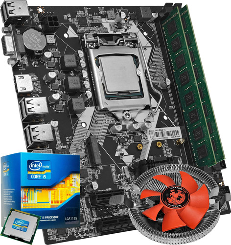 Kit Upgrade Intel Core I5 3470 16gb De Ram Ddr3 H61 Cooler 