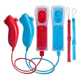 Wii Remote Motion Plus Interno, Nunchuck Y Funda2 Kit