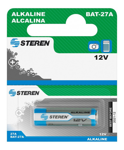 Bateria Alcalina Steren Bat-27a Tipo Cilindro 12 Volts