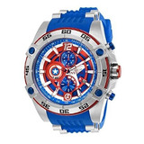 Reloj  Para Hombre 26780 Marvel Cronógrafo Color Azul